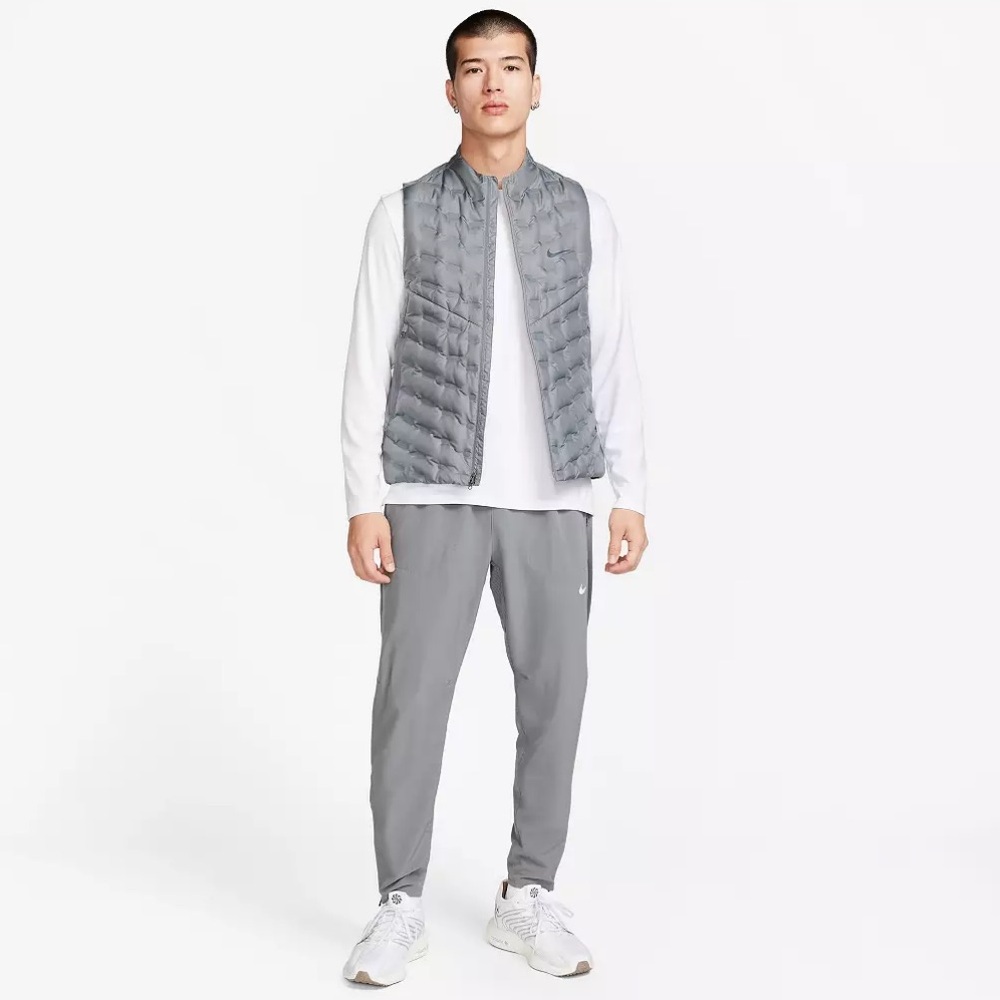 New Nike Men's Therma-FIT ADV Repel Down Running Vest Smoke Grey XXL $190